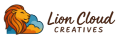 Lion Cloud Creatives logo without brand name at the side for header